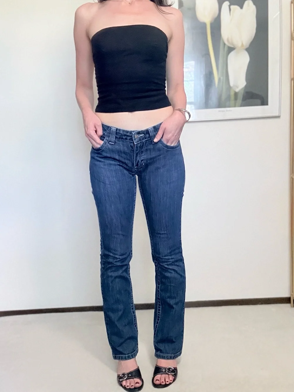 Kimes Ranch Jolene Ultra Low Rise Bootcut Jeans Indie Y2K Style Western